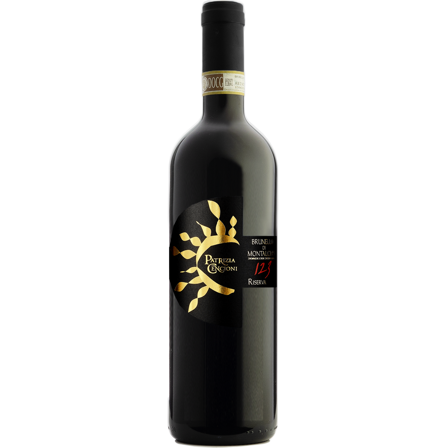 Patrizia Cencioni 2019 'Solaria 123' Brunello di Montalcino Riserva 750ml Wine Bottle
