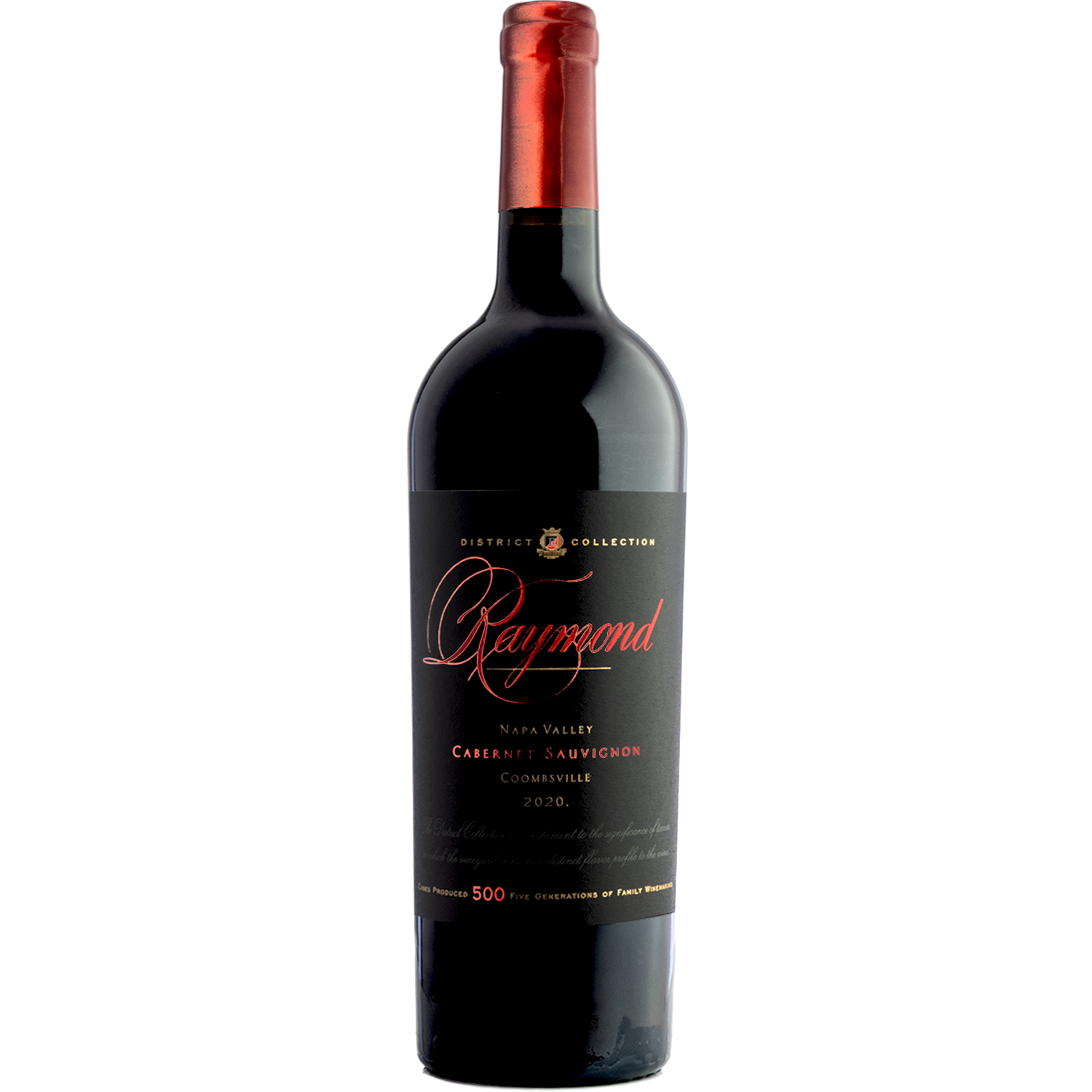 Raymond 2020 'District Collection' Coombsville Cabernet Sauvignon 750ml Wine Bottle