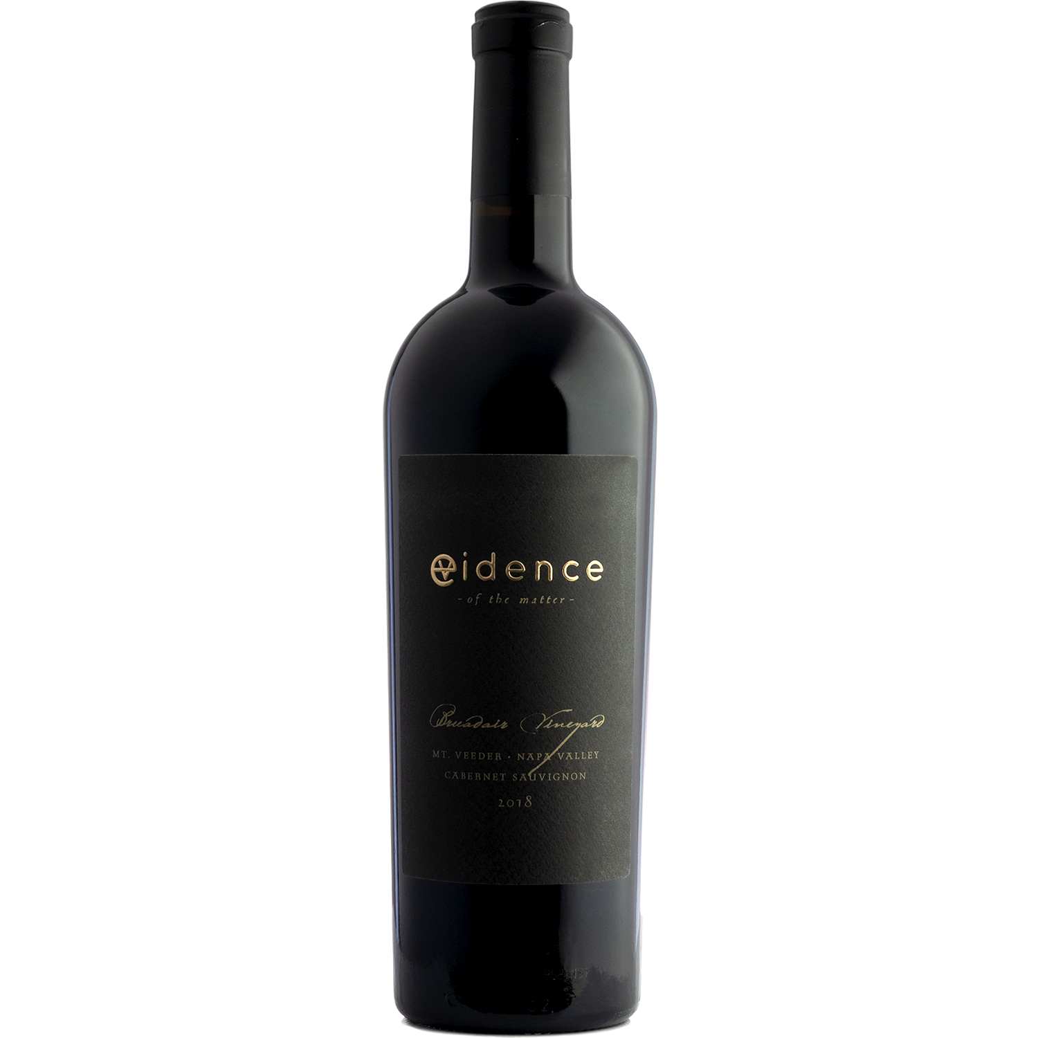 Evidence 2018 '~ of the matter ~' Bruadair Vineyard Mt. Veeder Cabernet Sauvignon 750ml Wine Bottle