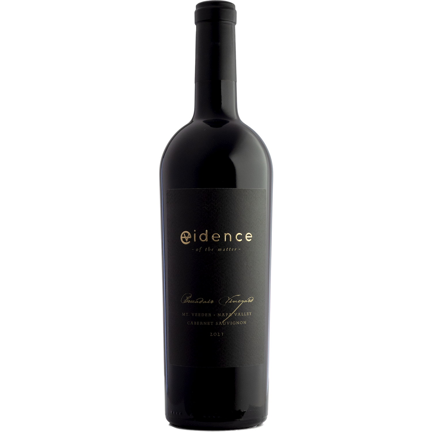 Evidence 2021 Bruadair Vineyard Mt. Veeder Cabernet Sauvignon 750ml Wine Bottle