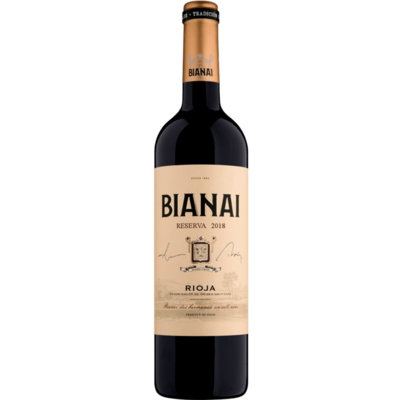 Bodegas Ugalde 2018 Bianai Rioja Reserva 750ml Wine Bottle