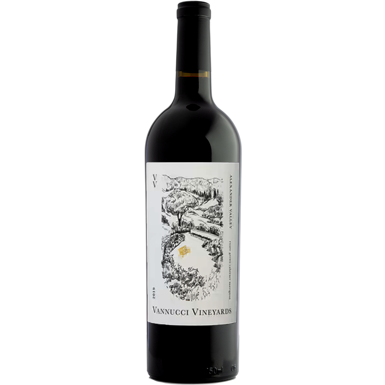 Heffernan 2019 Vannucci Vineyards Alexander Valley Estate Cabernet Sauvignon 750ml Wine Bottle