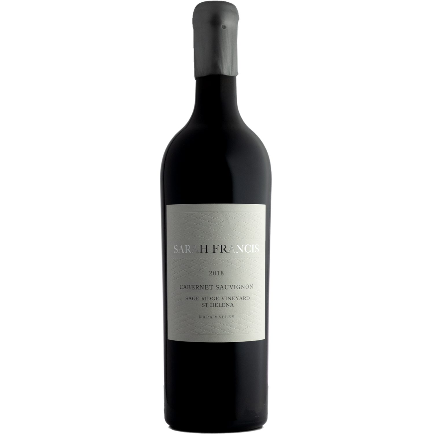 Sarah Francis 2018 Sage Ridge Vineyard Cabernet Sauvignon 750ml Wine Bottle