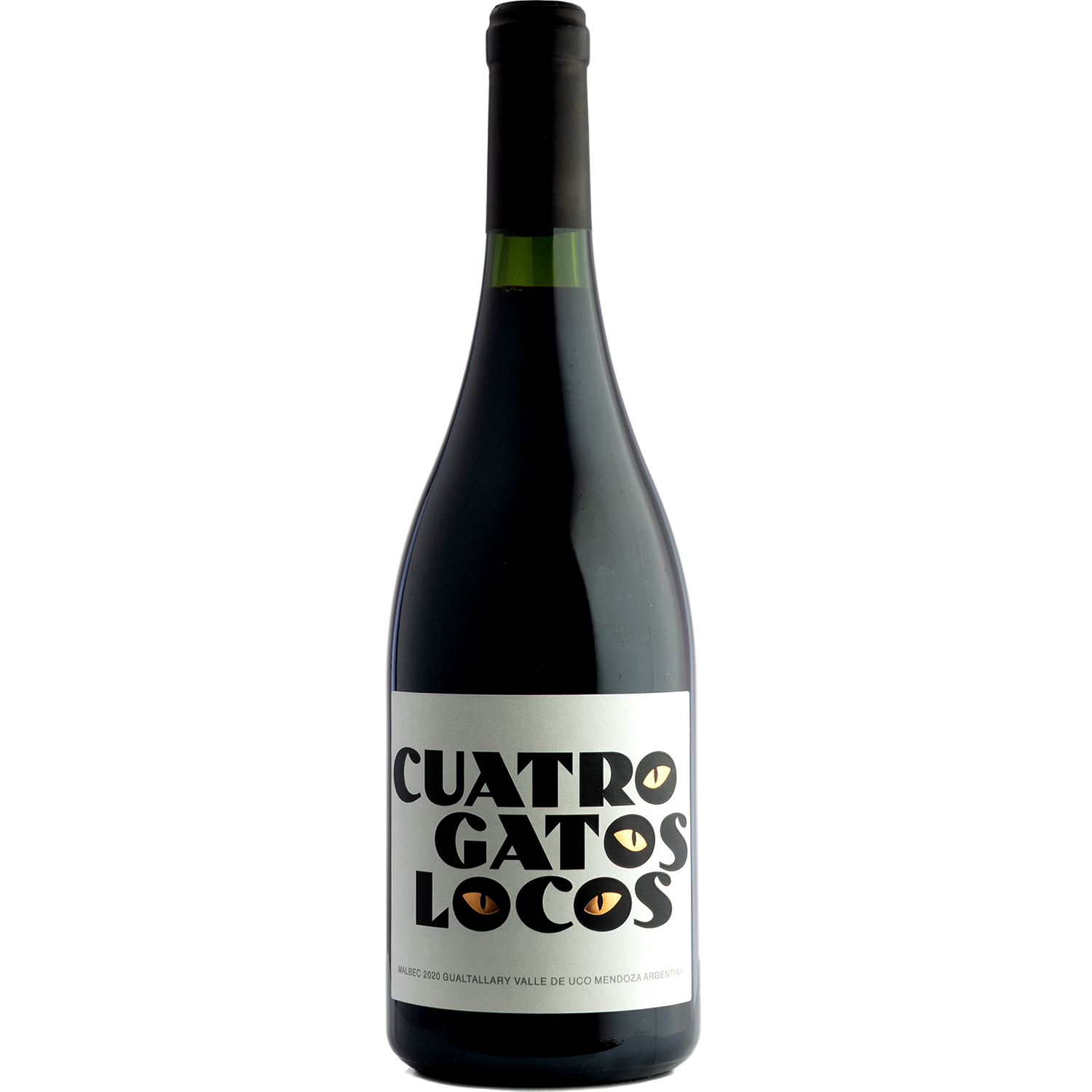 4 Gatos Locos 2020 'Cuatro' Alto Gualtallary Malbec 750ml Wine Bottle
