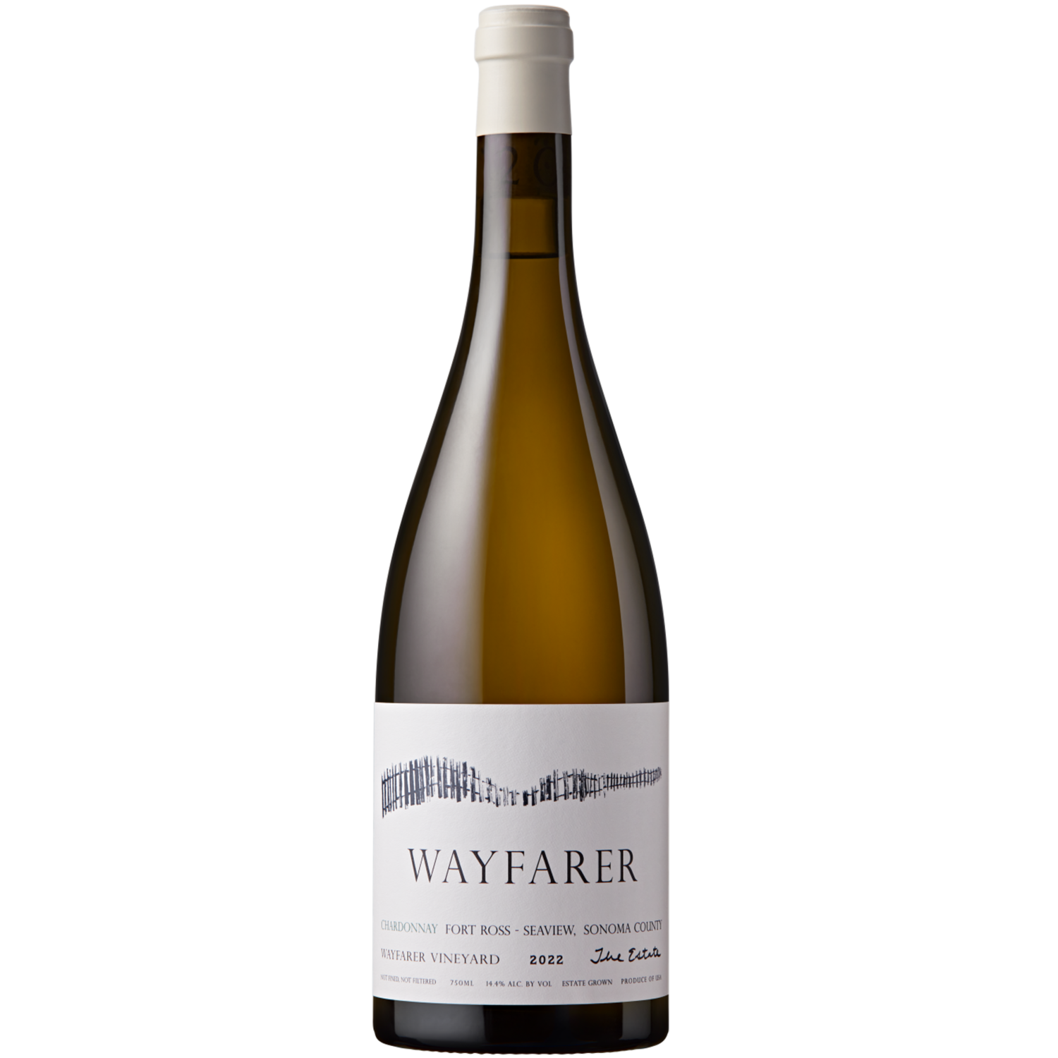 Wayfarer 2022 'The Estate' Fort Ross-Seaview Chardonnay 750ml Wine Bottle