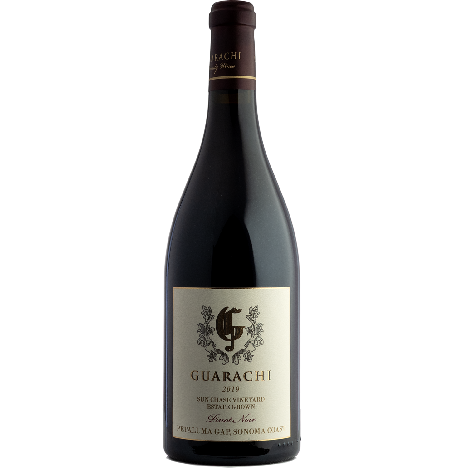 Guarachi 2019 Sunchase Vineyard Petaluma Gap Pinot Noir 750ml Wine Bottle