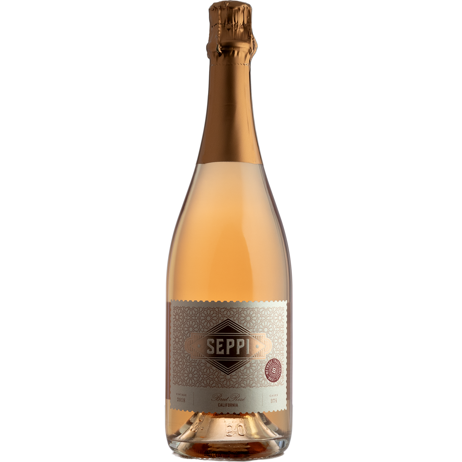 SEPPI 2018 Brut Rosé 750ml Wine Bottle