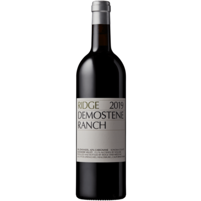 RIDGE 2019 Demostene Ranch Alexander Valley Red 750ml Wine Bottle