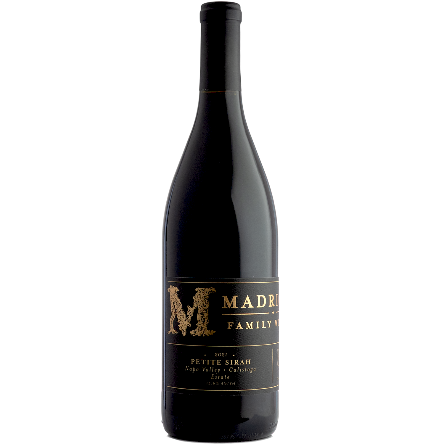 Madrigal Family Winery 2021 Calistoga Estate Petit Sirah 750ml Wine Bottle
