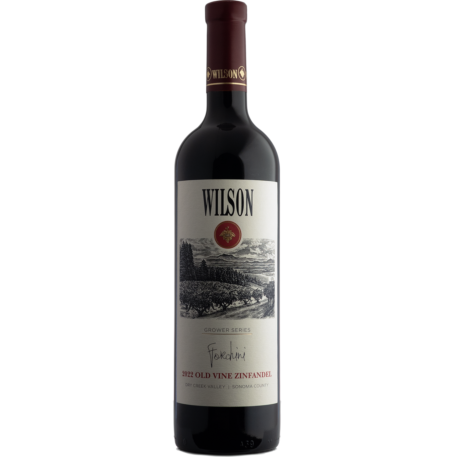 Wilson 2022 'Forchini' Dry Creek Valley Old Vine Zinfandel 750ml Wine Bottle