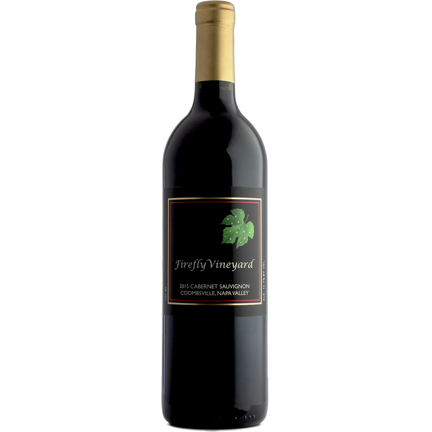 Firefly Vineyard 2015 Coombsville Cabernet Sauvignon 750ml Wine Bottle