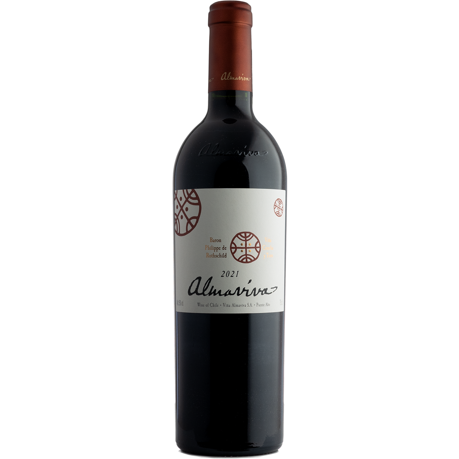 Mouton Rothschild & Concha y Toro 2021 'Almaviva' Cabernet Blend 750ml Wine Bottle