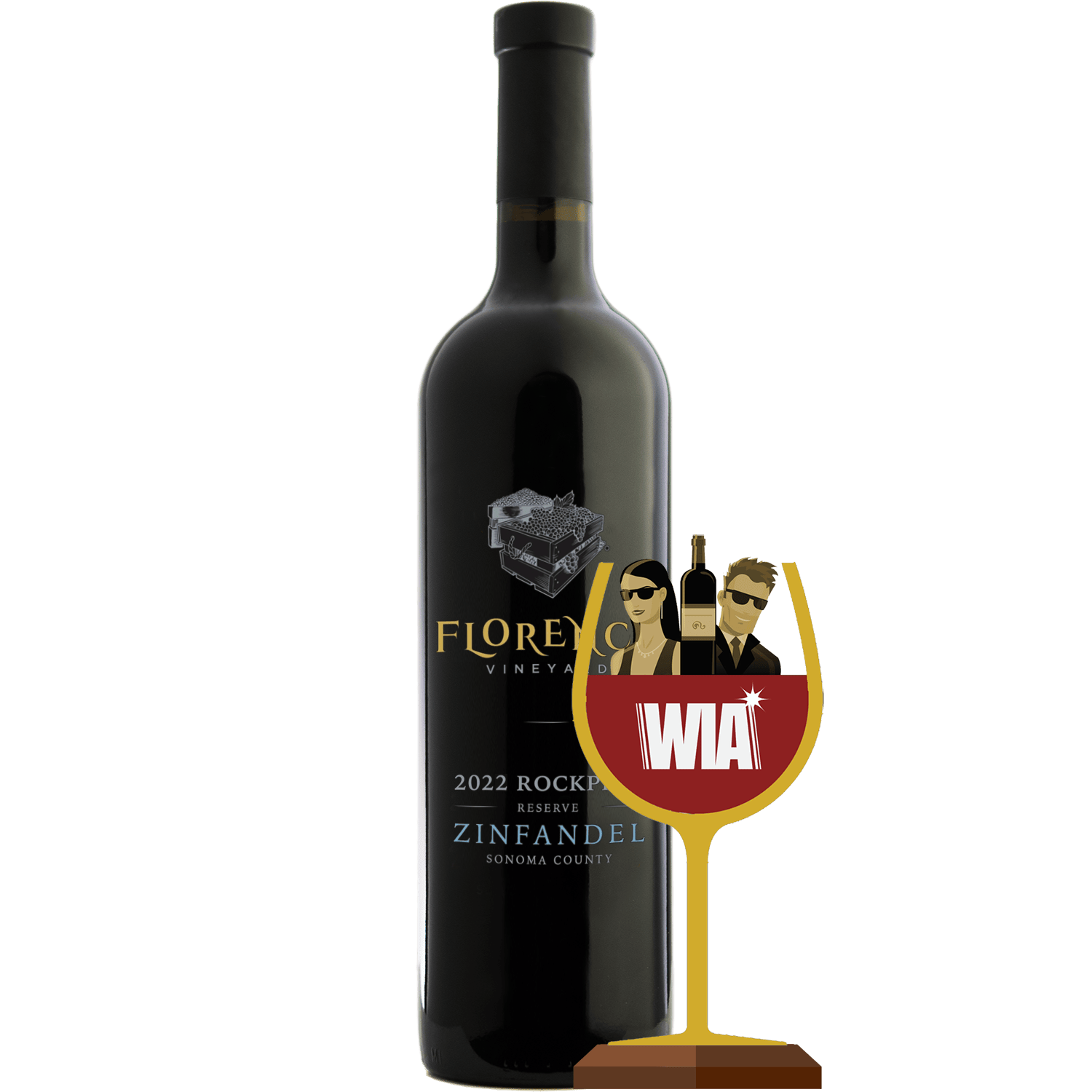 Florence Vineyard 2022 Rockpile Estate Reserve Zinfandel 750ml Wine Bottle