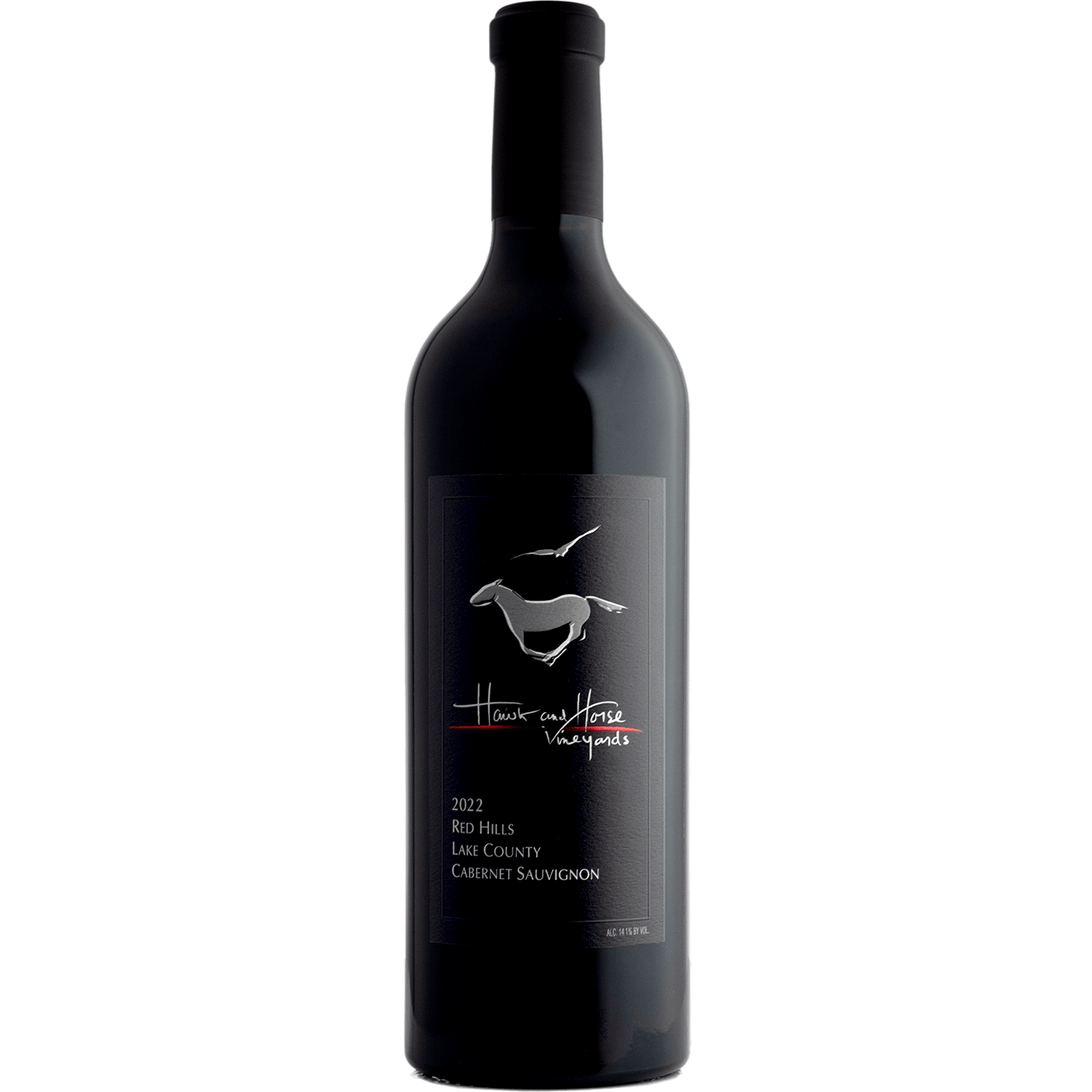 Hawk and Horse Vineyards 2022 Red Hills Estate Cabernet Sauvignon 750ml Wine Bottle