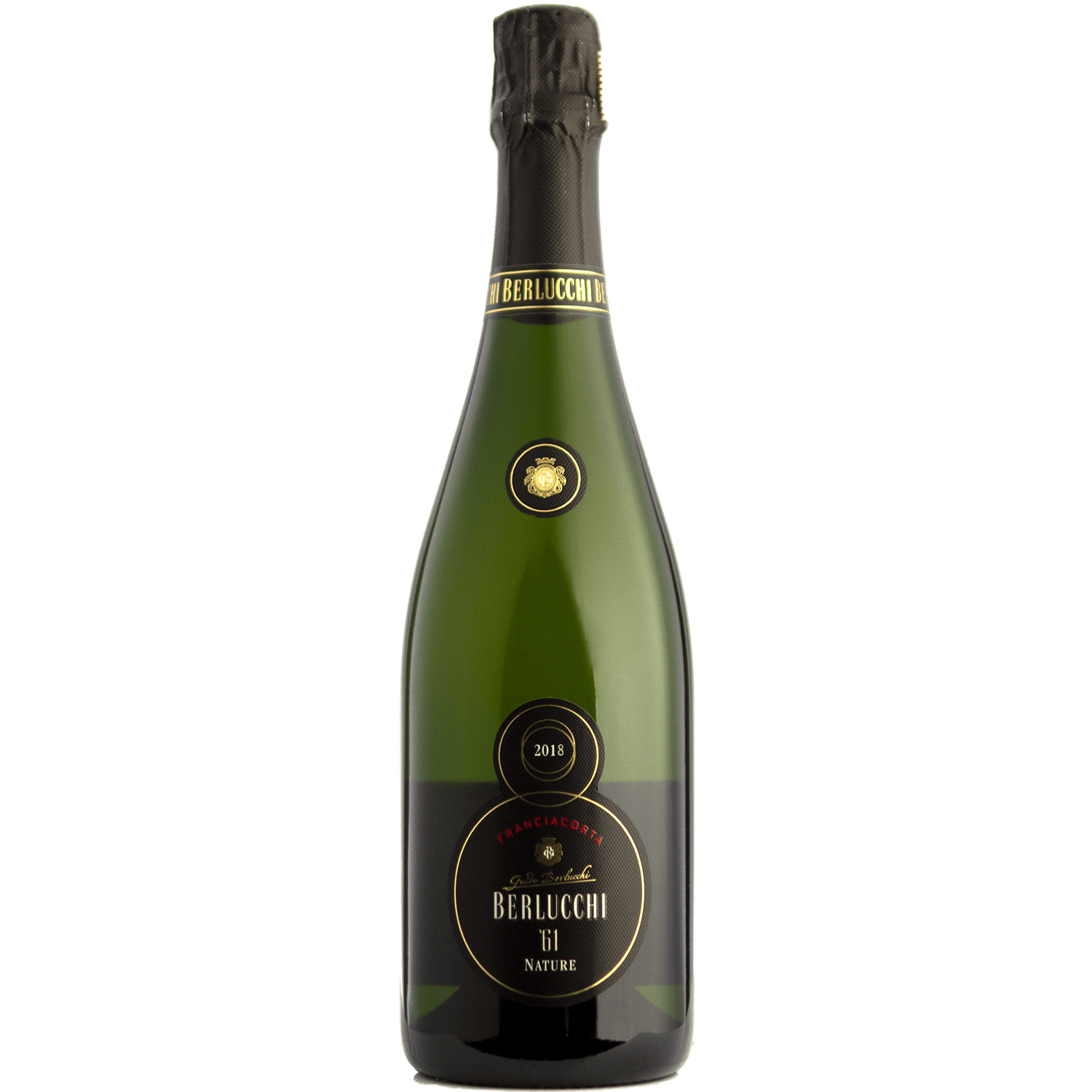 Berlucchi 2018 'Nature' '61 Franciacorta Brut 750ml Wine Bottle