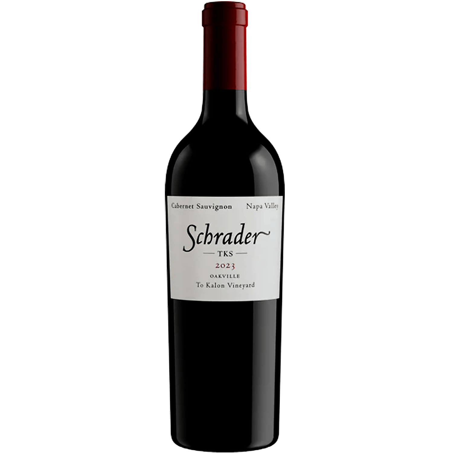 Schrader Cellars 2023 'TKS' To Kalon Vineyard Oakville Cabernet Sauvignon 750ml Wine Bottle