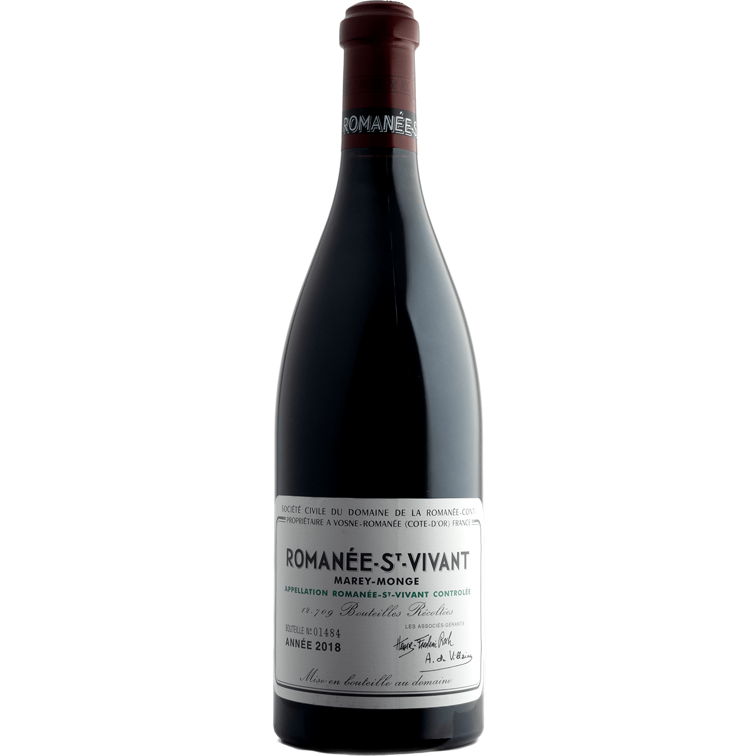 Domaine de la Romanée-Conti 2018 Romanée-St.-Vivant Grand Cru 750ml Wine Bottle