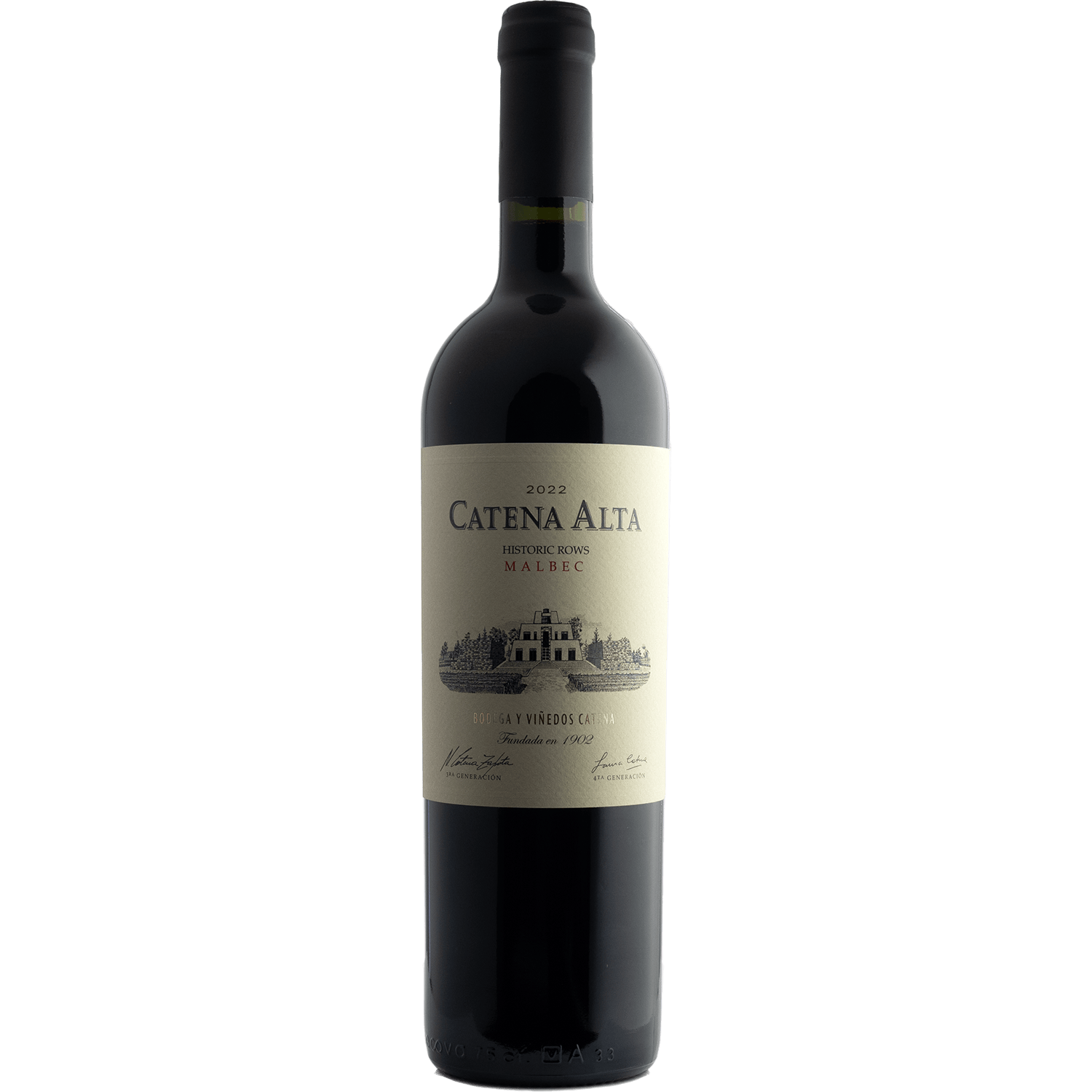 Bodega Catena Zapata 2022 'Historic Rows' Catena Alta Mendoza Malbec 750ml Wine Bottle
