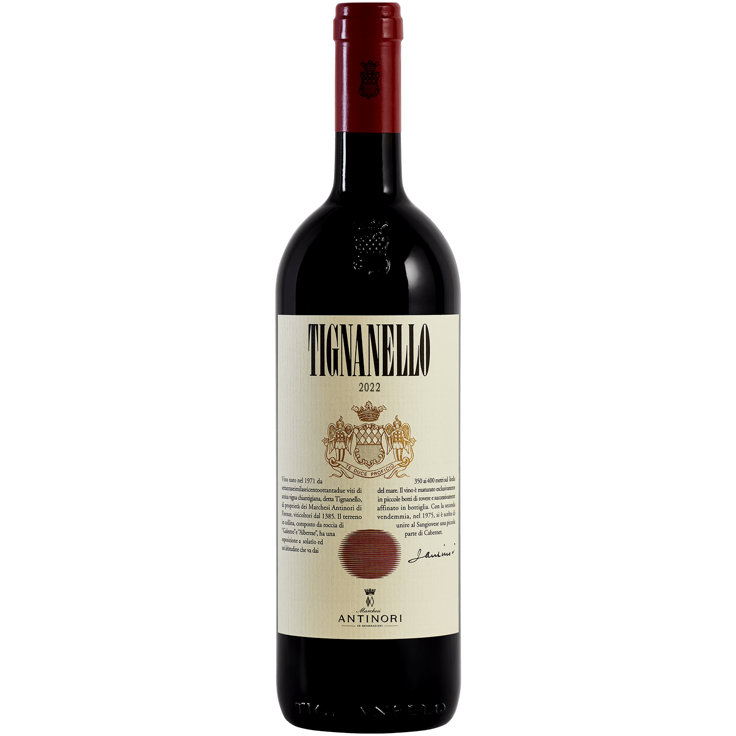 Marchesi Antinori 2022 'Tignanello' Toscana IGT 750ml Wine Bottle