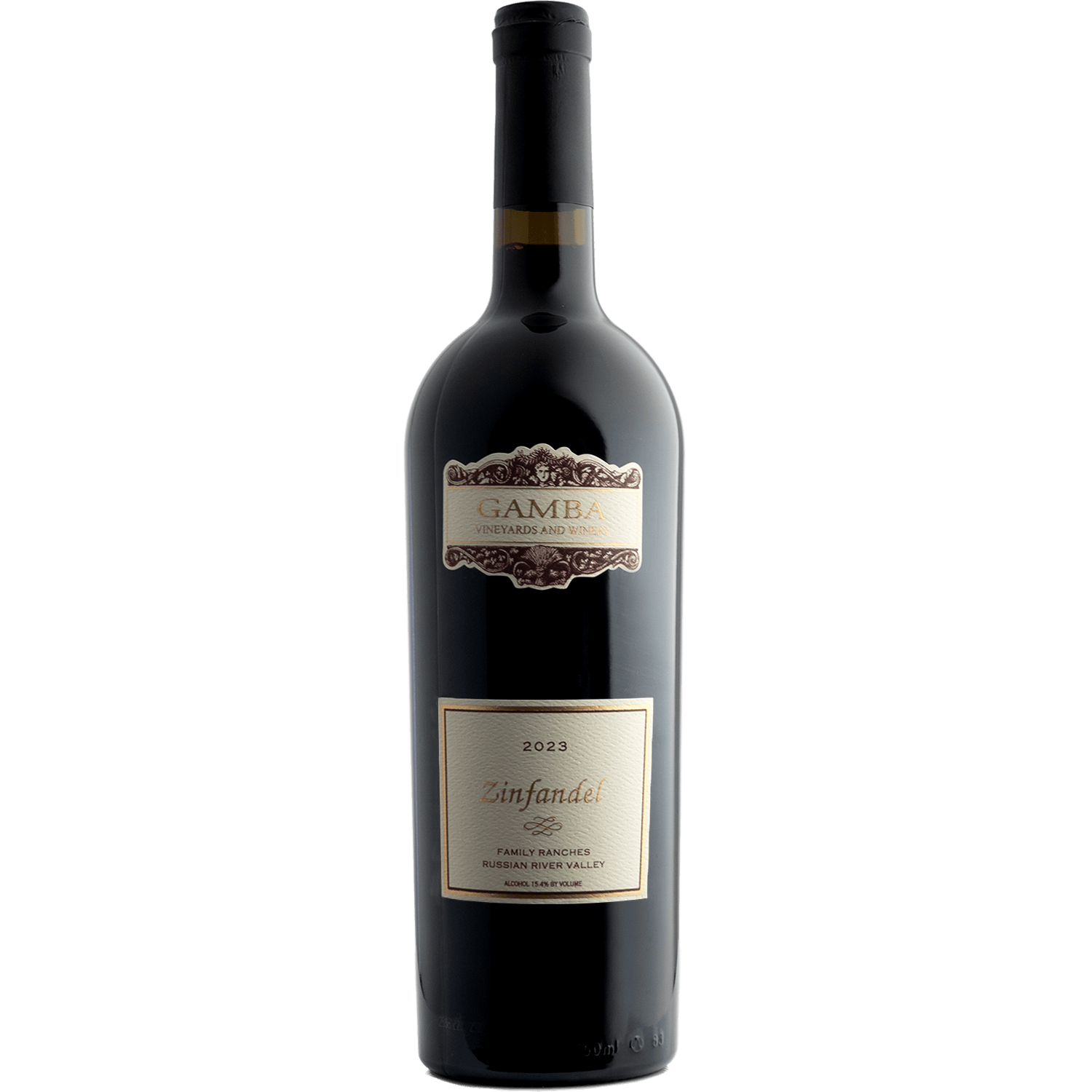 Gamba 2023 'Family Ranches' Russian River Valley Zinfandel 750ml Wine Bottle