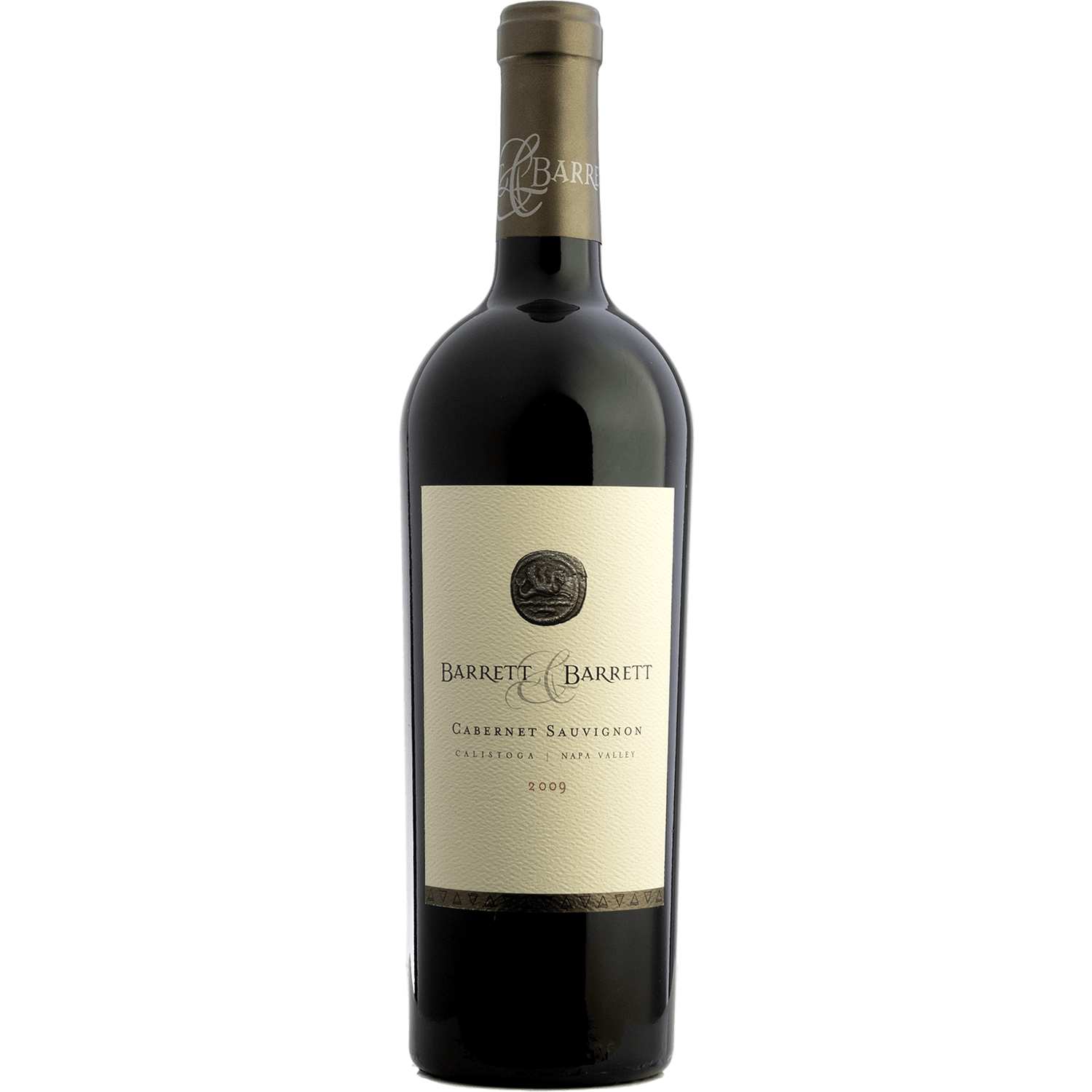 Barrett & Barrett 2009 Calistoga Estate Cabernet Sauvignon 750ml Wine Bottle
