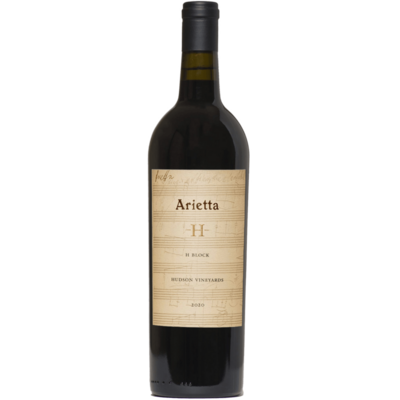 Arietta 2020 'H Block' Hudson Vineyards Napa Valley Red 750ml Wine Bottle