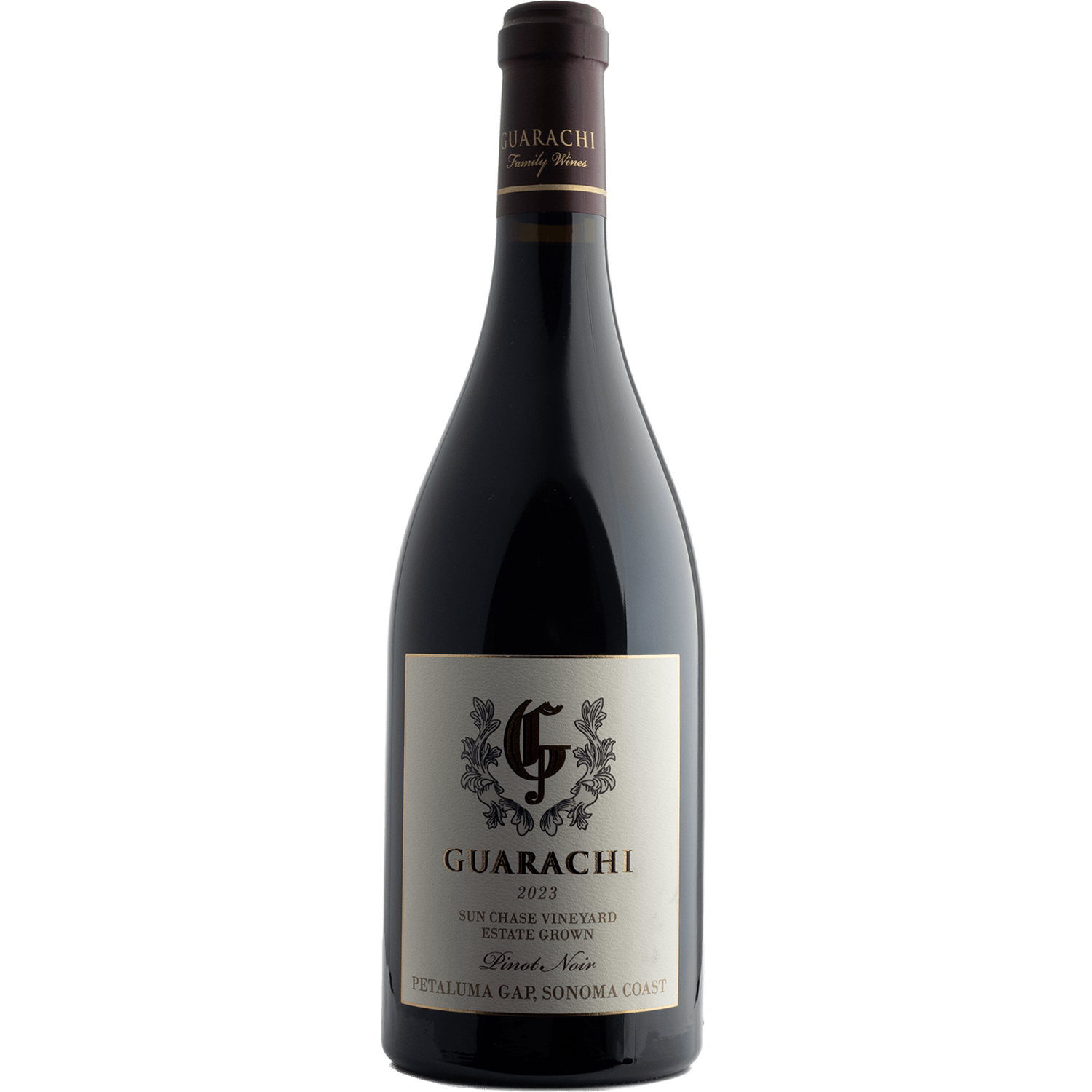 Guarachi 2023 Sunchase Vineyard Petaluma Gap Pinot Noir 750ml Wine Bottle