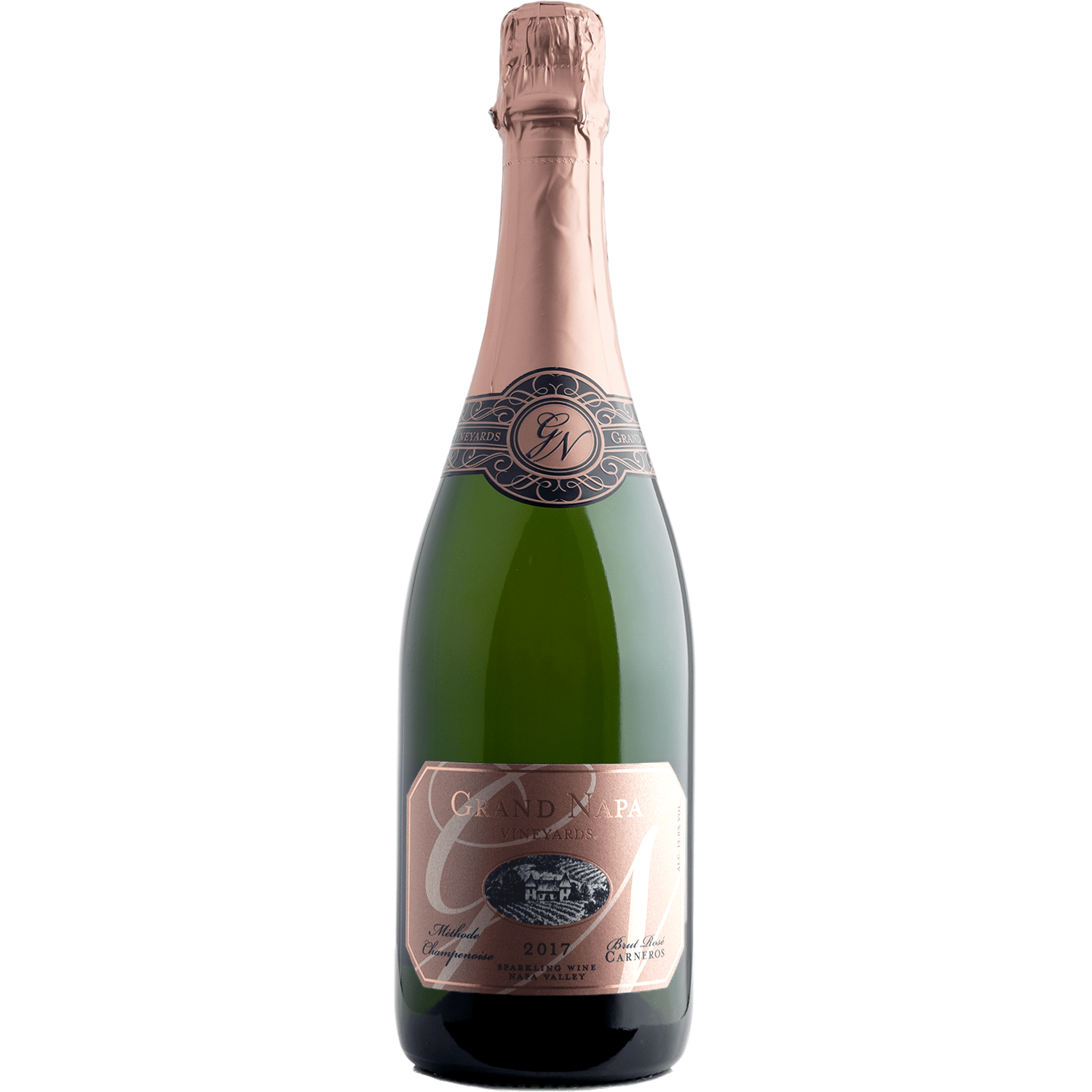Grand Napa 2017 Carneros Brut Rosé 750ml Wine Bottle