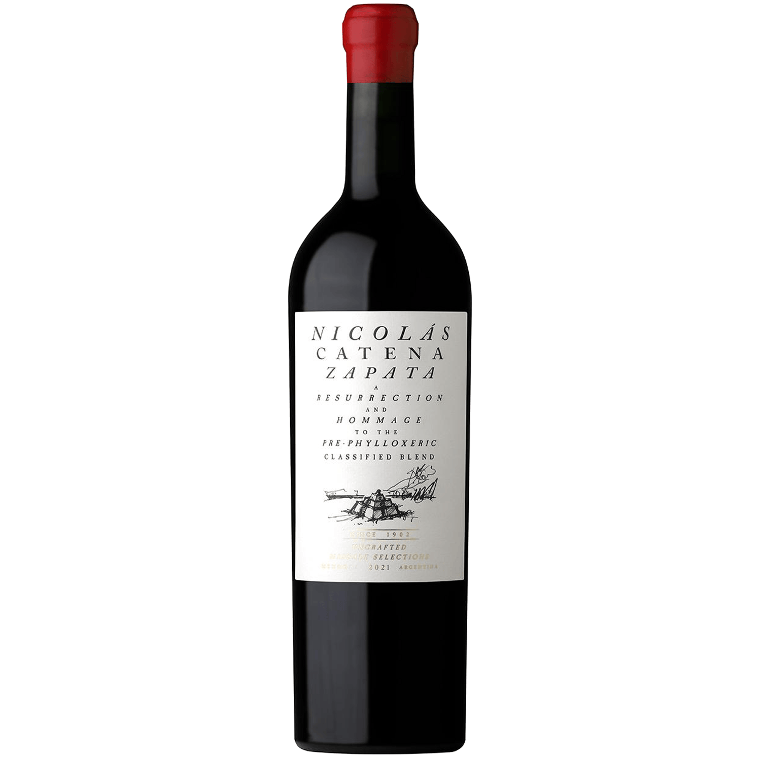 Bodega Catena Zapata 2021 'Nicolás Catena Zapata' Red 750ml Wine Bottle