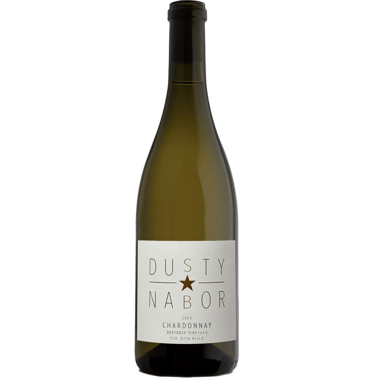 Dusty Nabor 2024 Bentrock Vineyard Sta. Rita Hills Chardonnay 750ml Wine Bottle