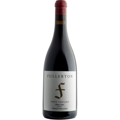 Fullerton 2019 Croft Vineyard Willamette Valley Pinot Noir 750ml Wine Bottle
