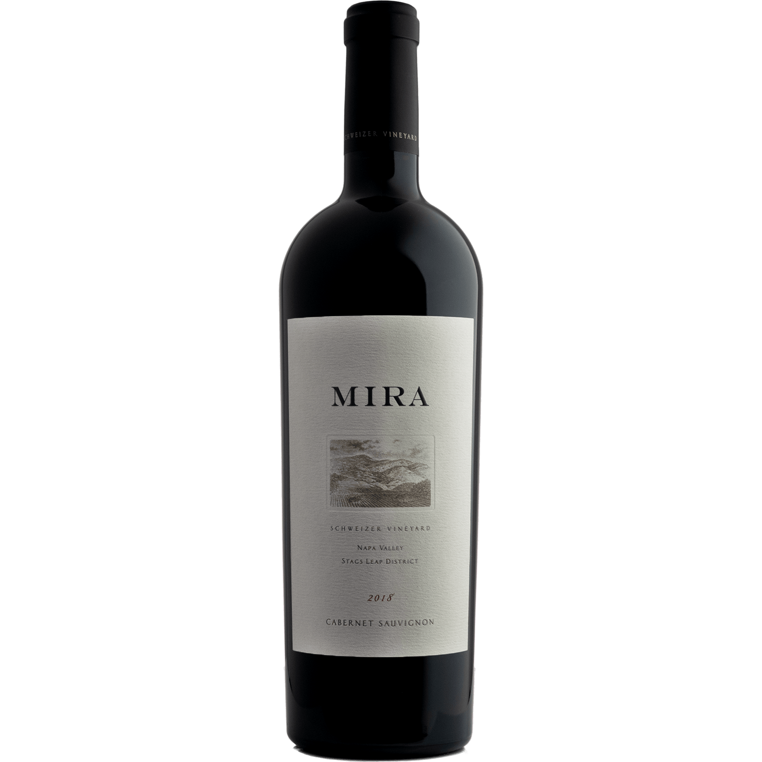 Mira 2018 Schweizer Vineyard SLD Cabernet Sauvignon 750ml Wine Bottle