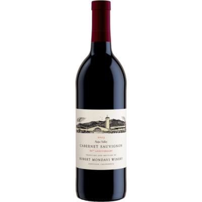 Robert Mondavi Winery 2023 '60th Anniversary' Cabernet Sauvignon 750ml Wine Bottle