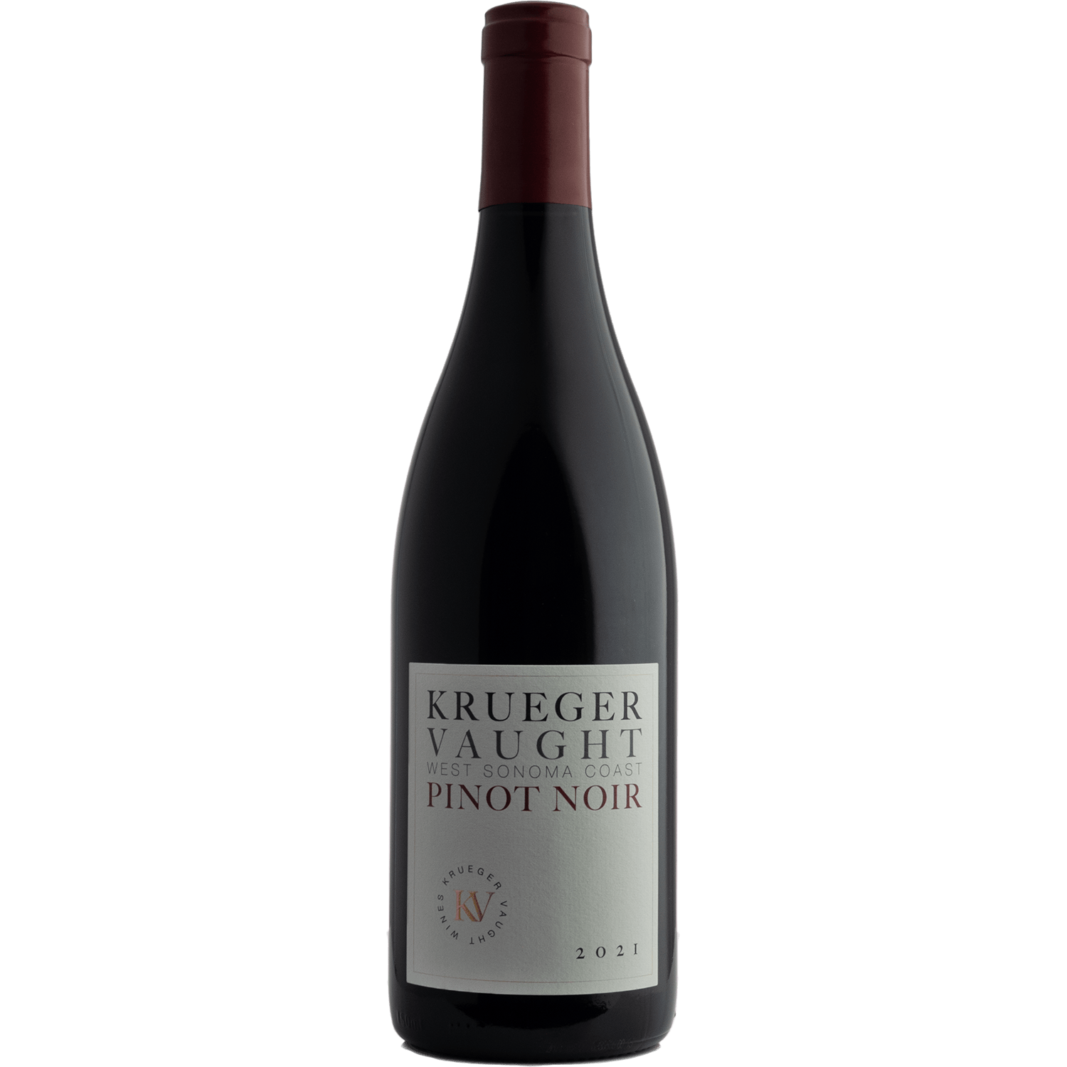 Krueger Vaught 2021 West Sonoma Coast Pinot Noir 750ml Wine Bottle