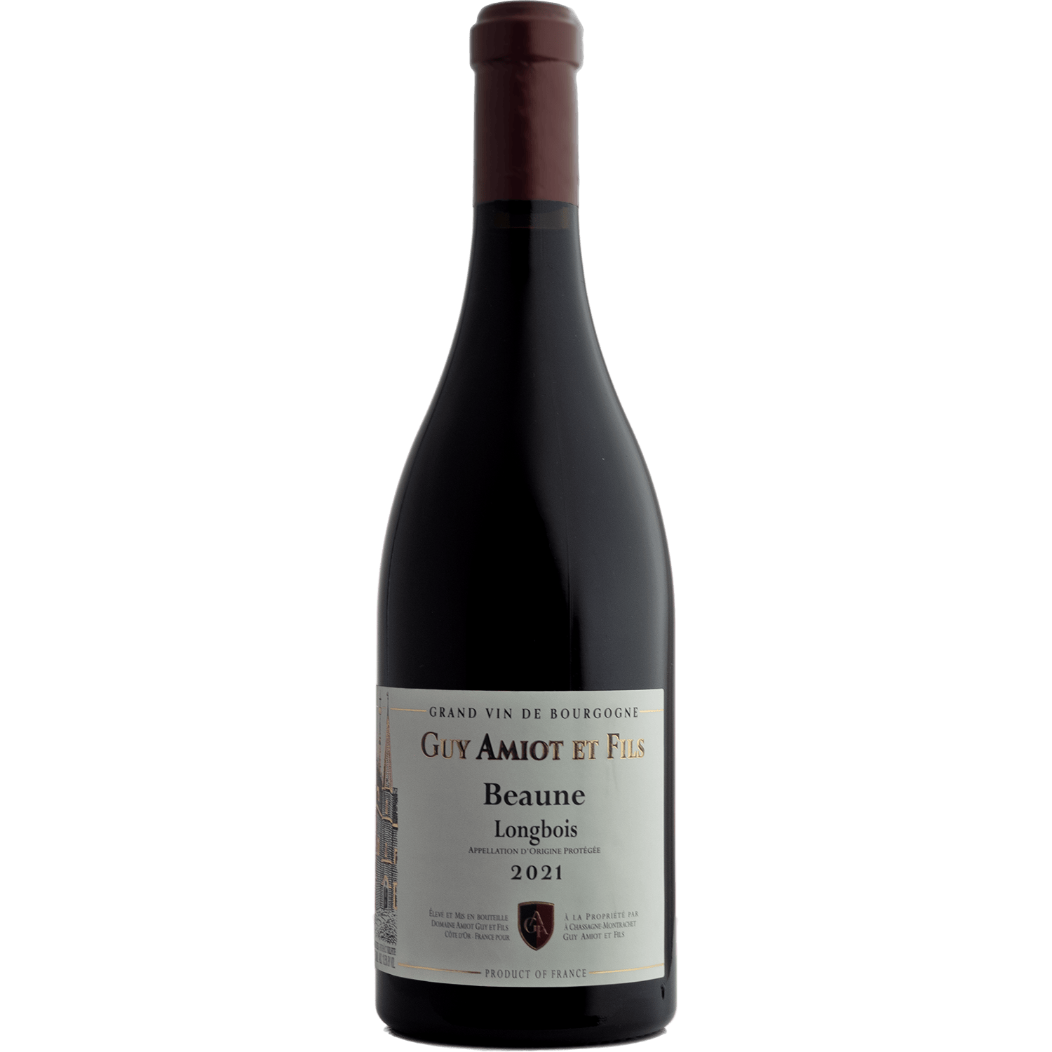Domaine Guy Amiot & Fils 2021 'Longbois' Beaune Rouge 750ml Wine Bottle
