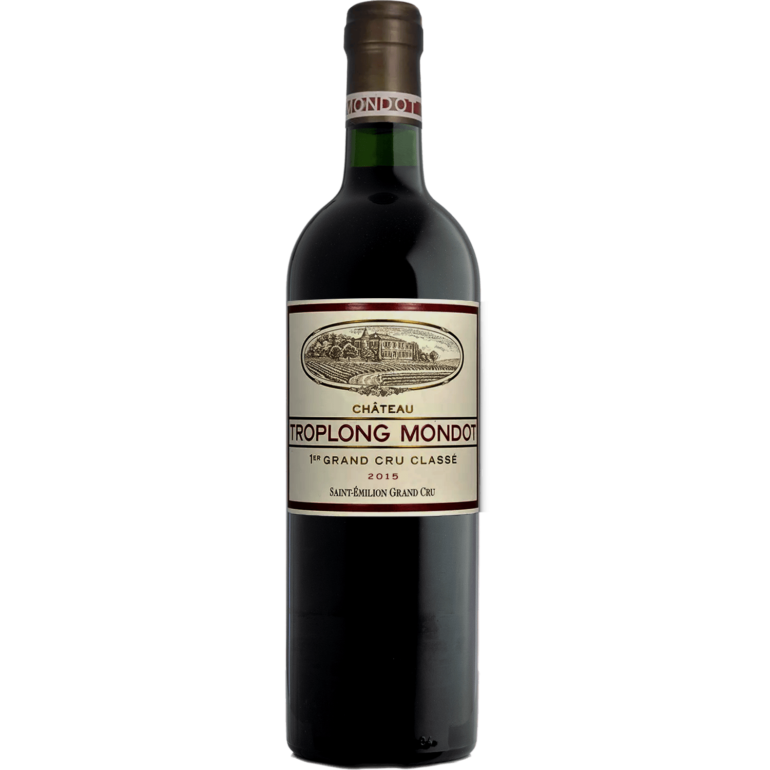 Château Troplong Mondot 2015 Saint-Émilion Premier Grand Cru B 750ml Wine Bottle