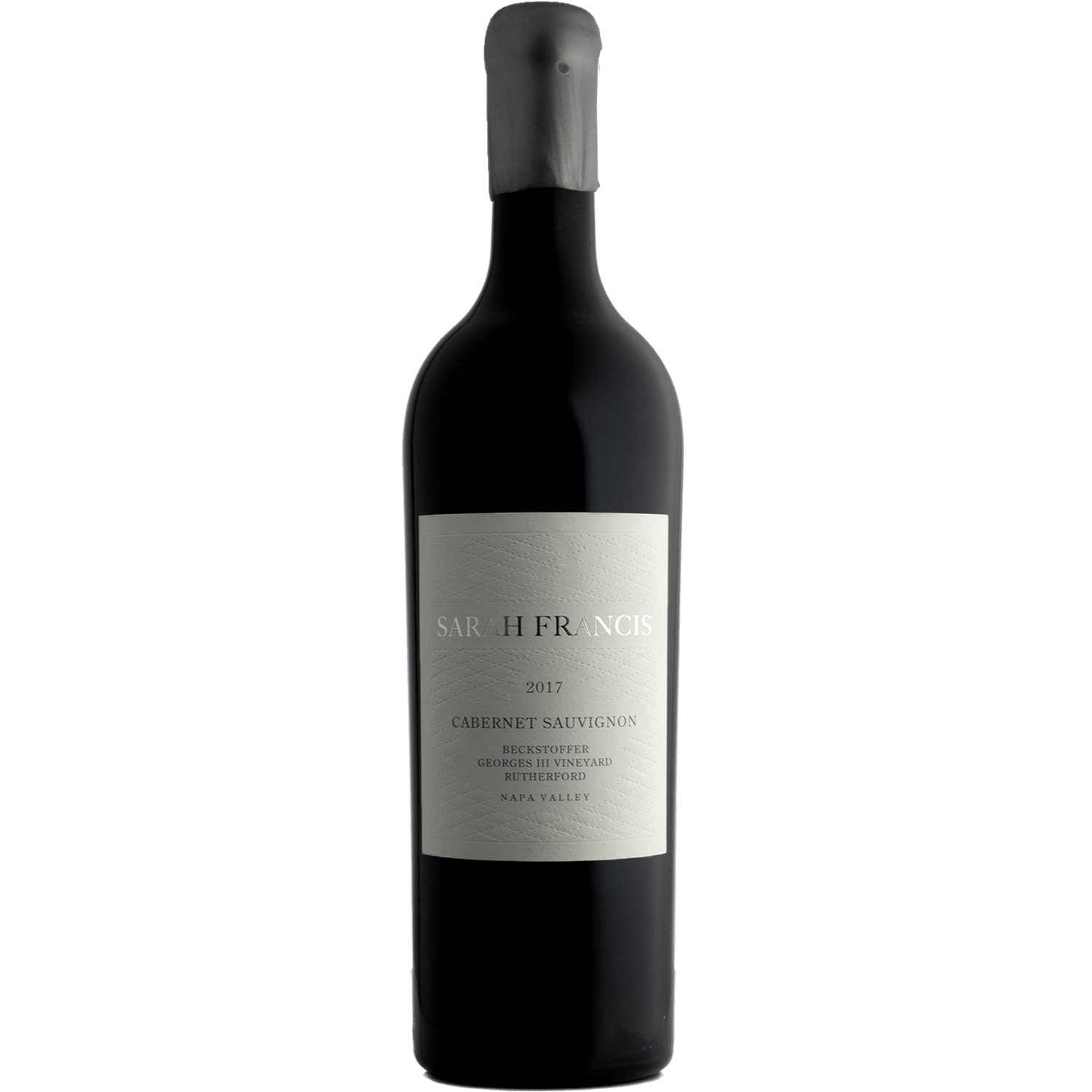 Sarah Francis 2017 Beckstoffer Georges III Vineyard Cabernet Sauvignon 750ml Wine Bottle