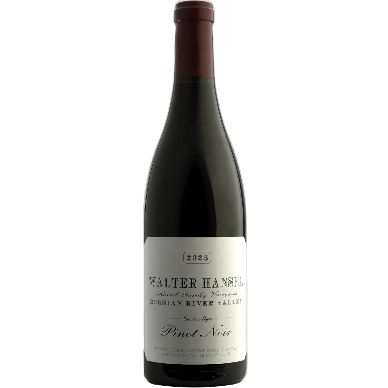 Walter Hansel 2023 'Cuvée Alyce' Russian River Valley Pinot Noir 750ml Wine Bottle