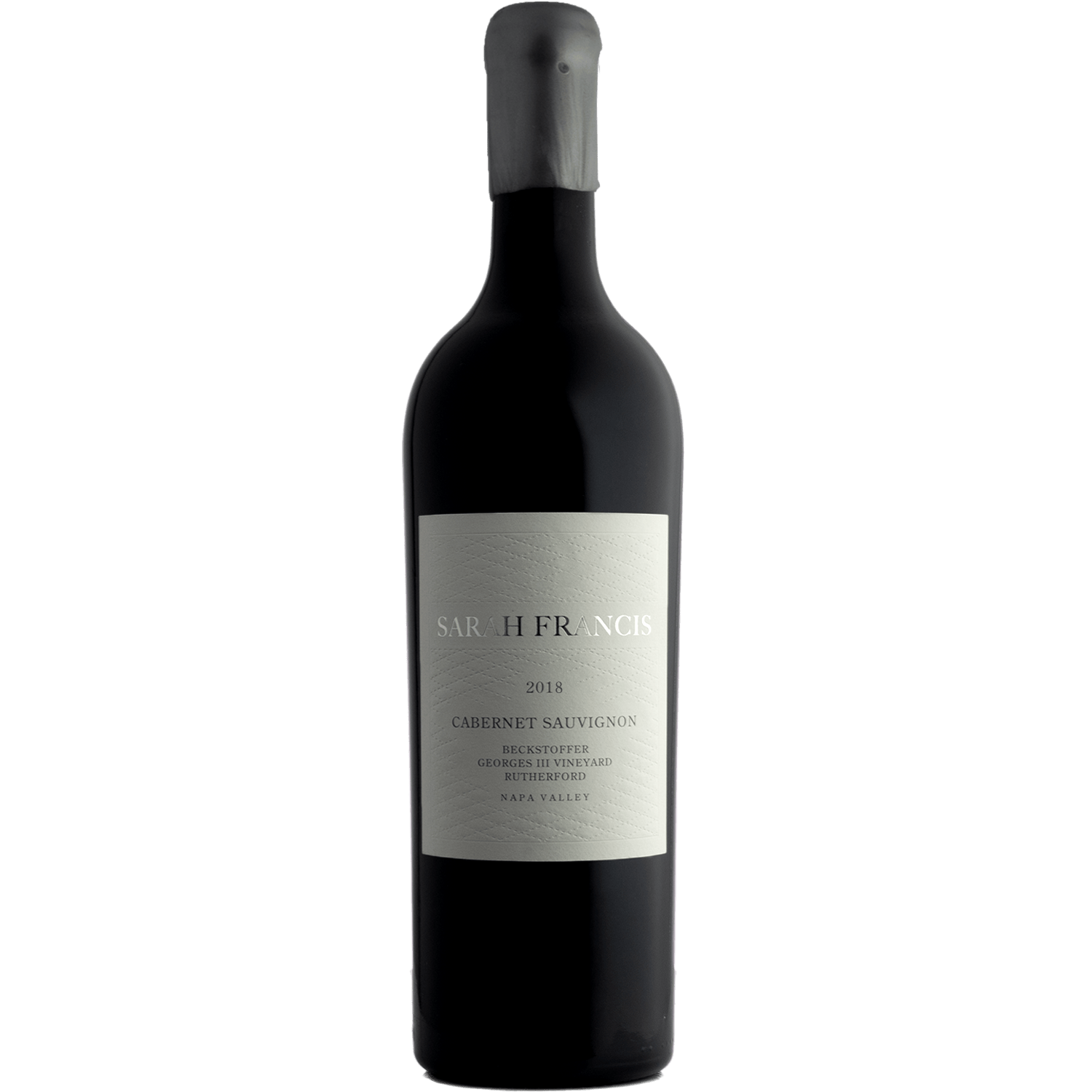 Sarah Francis 2018 Beckstoffer Georges III Vineyard Cabernet Sauvignon 750ml Wine Bottle