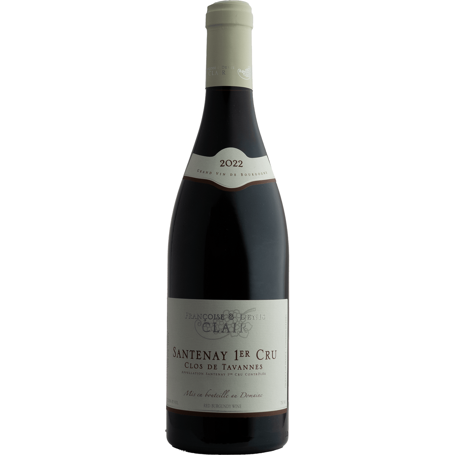 Domaine Francoise & Denis Clair 2022 Santenay 1er Cru Clos de Tavannes 750ml Wine Bottle