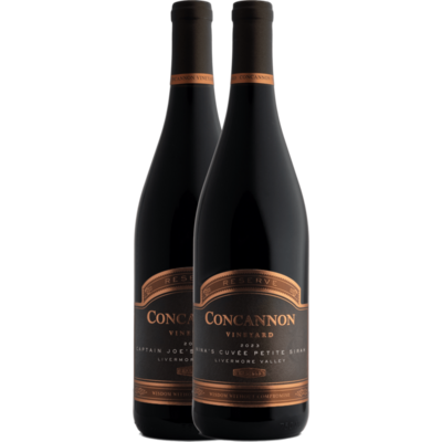 Concannon Vineyard 2023 Capt. Joe’s & Nina’s Cuvée Reserve Petite Sirah Duo 750ml Wine Bottle