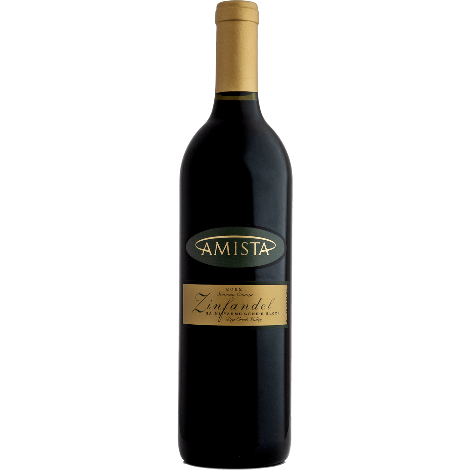 Amista Vineyards 2023 Gene's Block Dry Creek Valley Zinfandel 750ml Wine Bottle