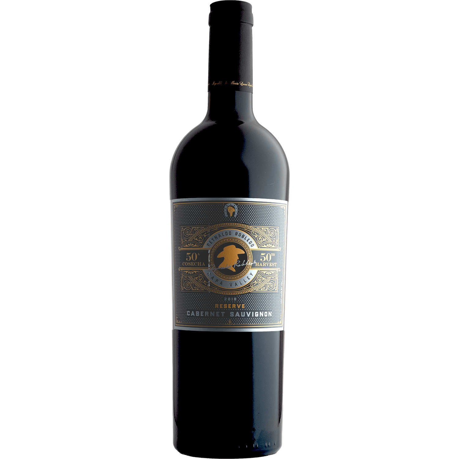 Robledo 2018 'Reynaldo's 50th Harvest' Napa Valley Reserve Cabernet Sauvignon 750ml Wine Bottle