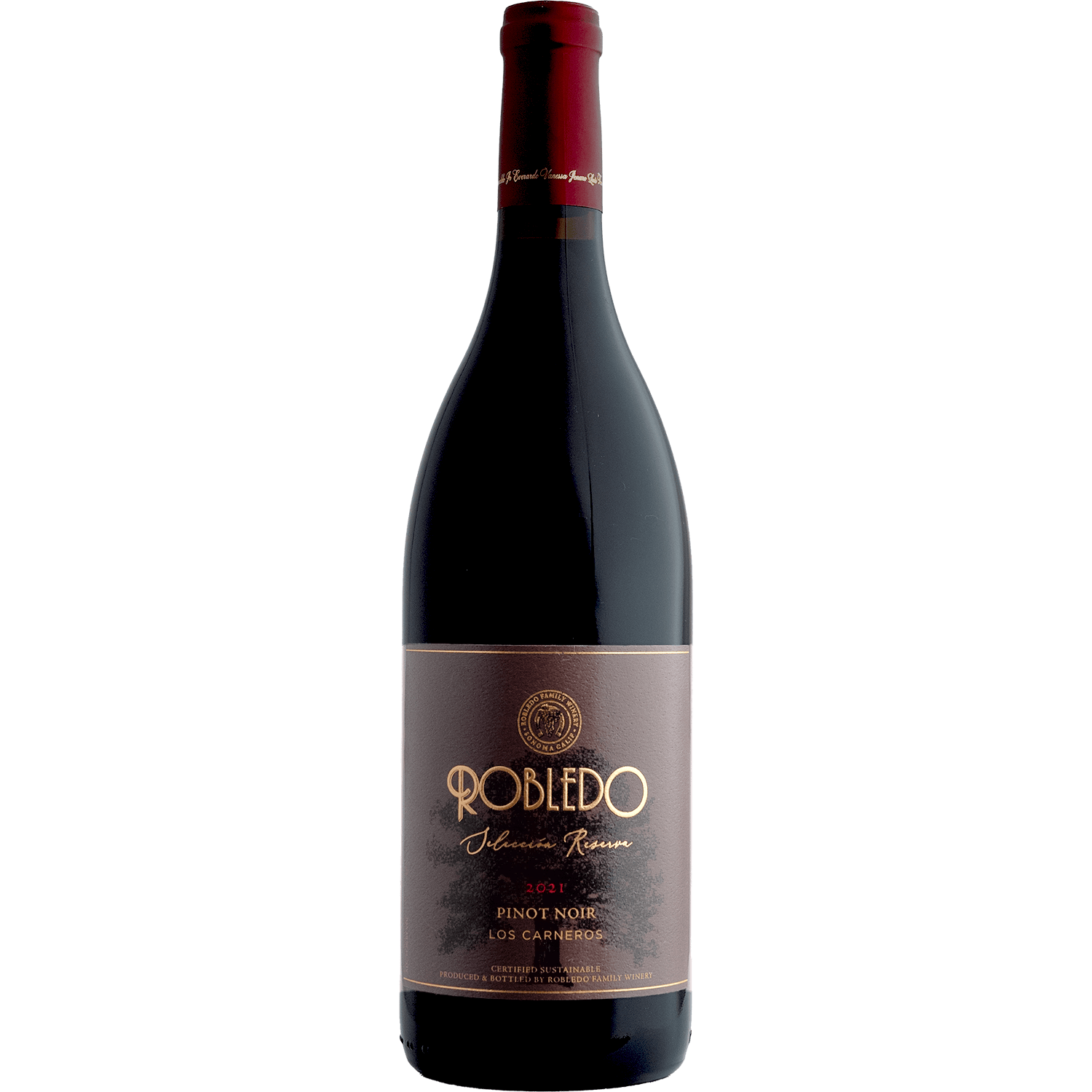 Robledo 2021 'Selección Reserva' Los Carneros Pinot Noir 750ml Wine Bottle