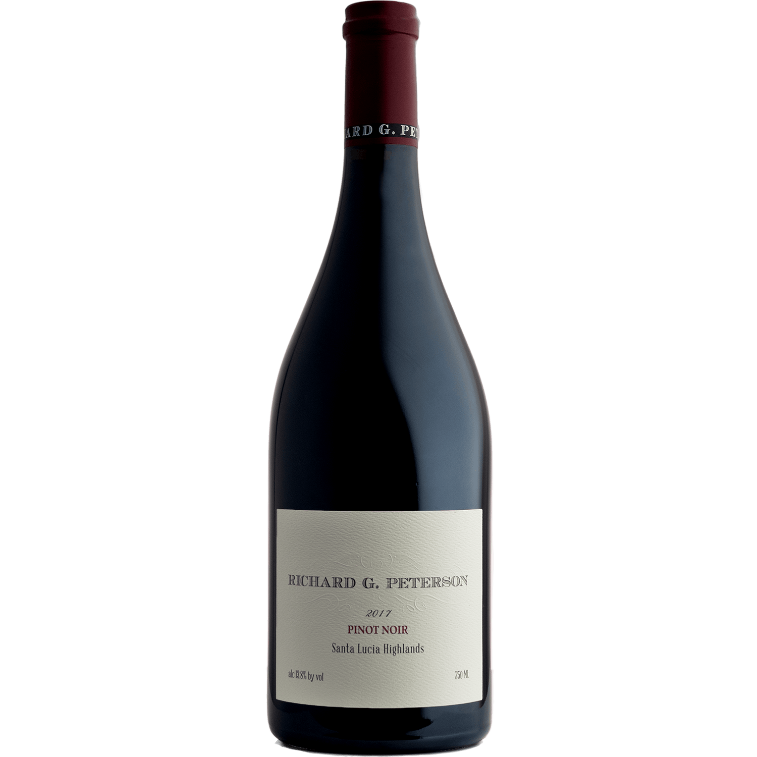 Richard G. Peterson 2017 Santa Lucia Highlands Pinot Noir 750ml Wine Bottle
