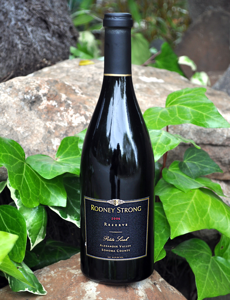 Rodney Strong Vineyards 2006 Alexander Valley Reserve Petite Sirah 750ml Wine Bottle
