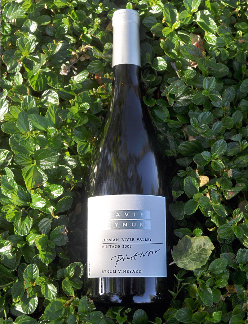 Davis Bynum Winery 2007 'Bynum Vineyard' Pinot Noir 750ml Wine Bottle