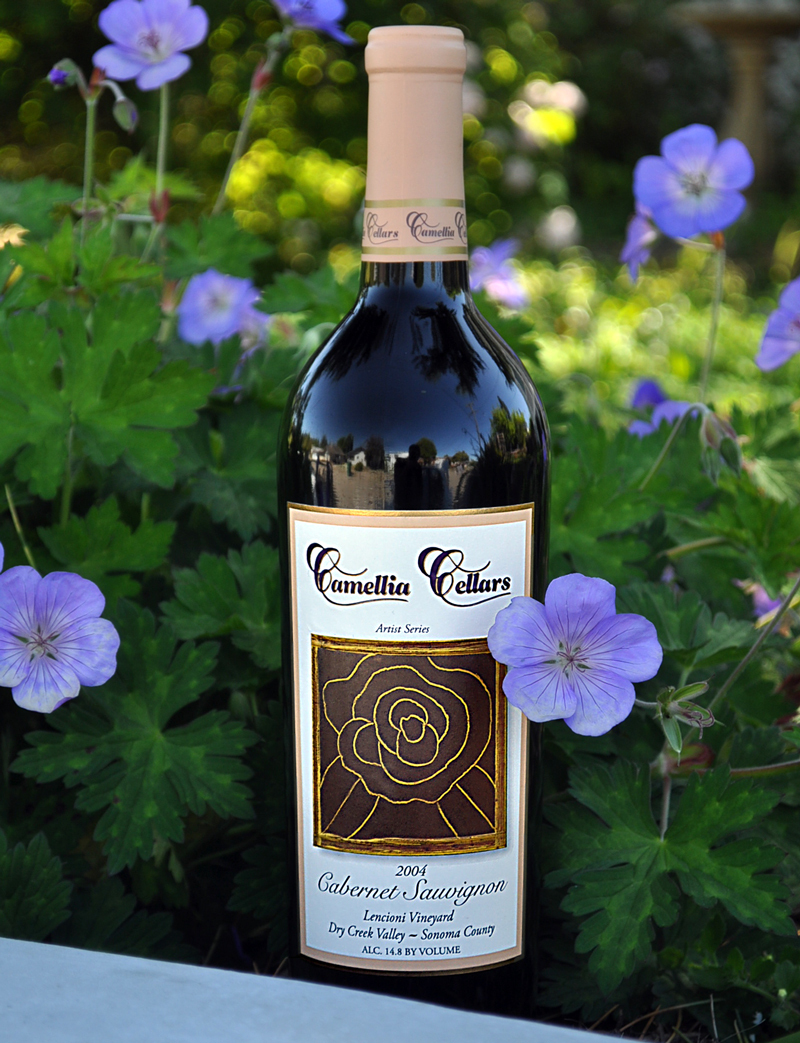 Camellia Cellars 2004 Lencioni Vineyard Cabernet Sauvignon 750ml Wine Bottle