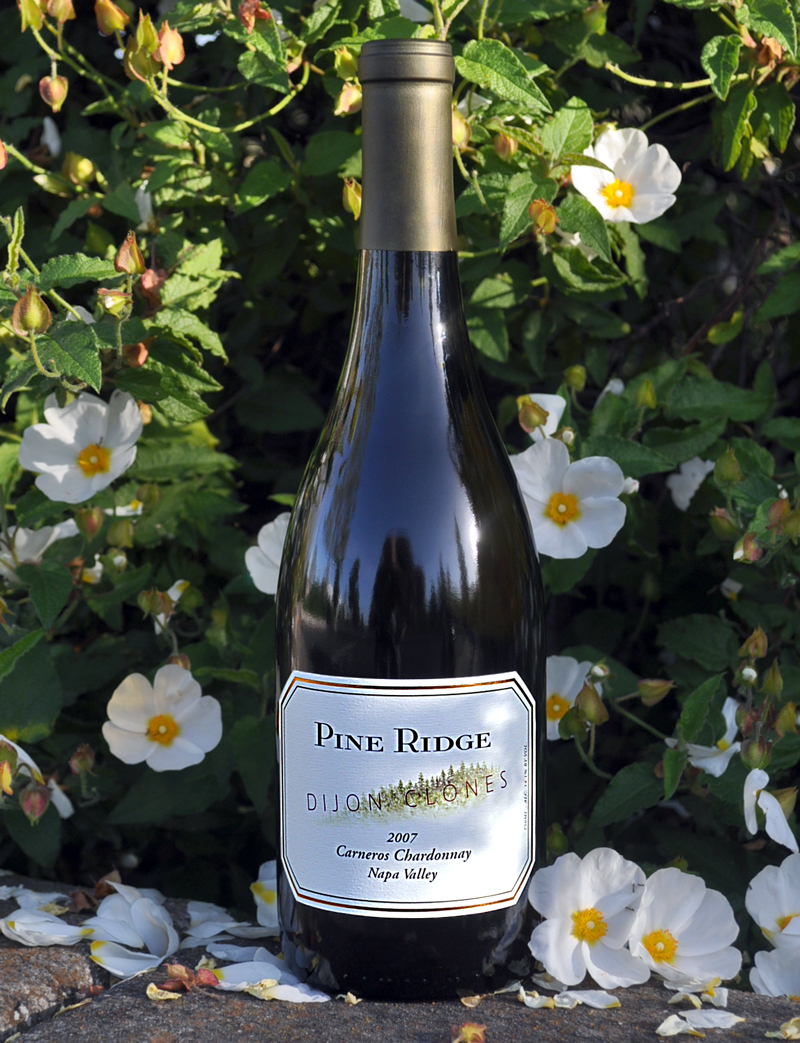 Pine Ridge 2007 Dijon Clones Chardonnay 750ml Wine Bottle