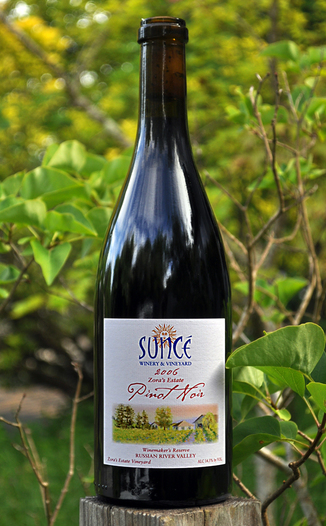 Sunce Winery and Vineyard 2006 Estate Pinot Noir 750ml Wine Bottle